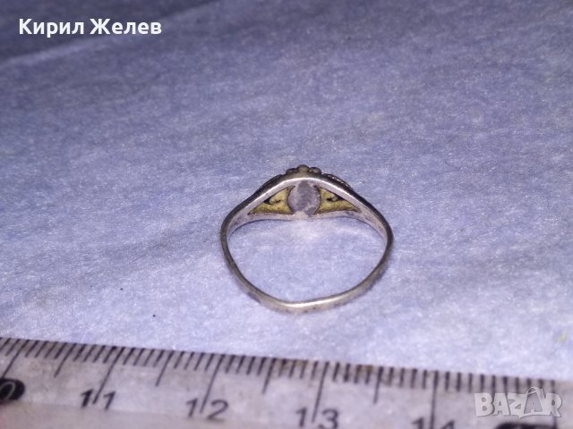СТАР ПОСРЕБРЕН СКЪПОЦЕНЕН РЕТРО АРТ ПРЪСТЕН от БЛАГОРОДНА СТОМАНА 38598, снимка 3 - Антикварни и старинни предмети - 41638377