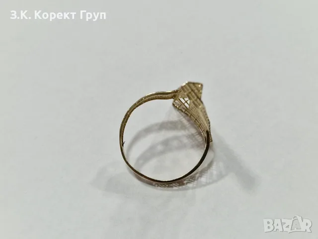 Дамски златен пръстен 14К / 1,96 гр, снимка 6 - Пръстени - 55712917