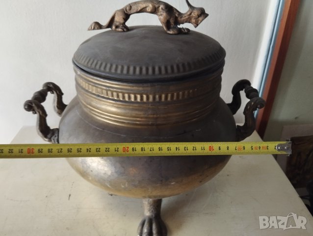 стар месингов съд, снимка 2 - Други ценни предмети - 41931934