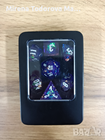 Ethereal Potion Sharp Edge Dnd dice set, d20 Polyhedral dice set for Dungeons and Dragons, снимка 1 - Настолни игри - 36142568