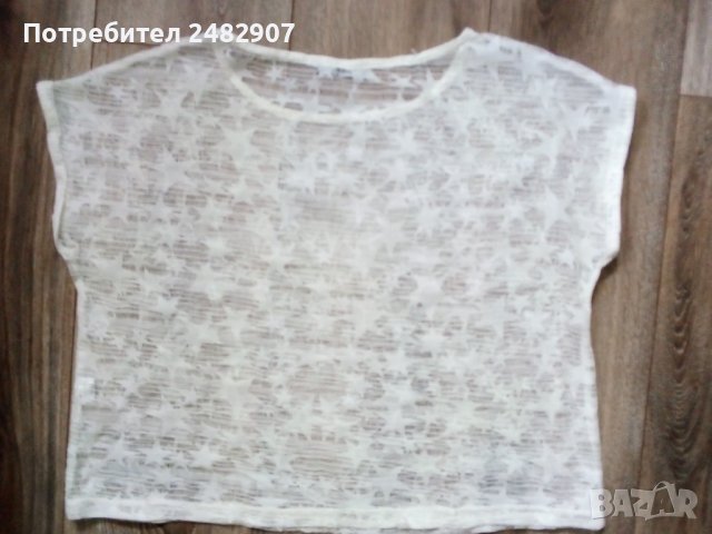 Къса дамска блуза - мрежа, снимка 4 - Тениски - 40478771
