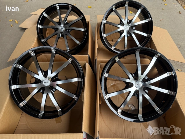 4 бр. чисто нови алуминиеви джанти TSW ROCKET 19 цола 5x100 , централен отвор 72.2 , ET32, 8J