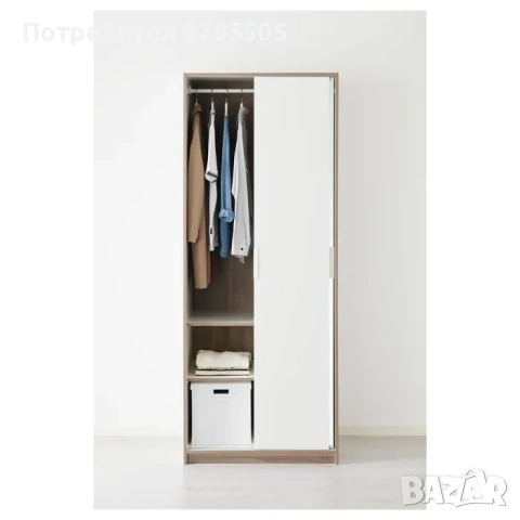 IKEA TRYSIL комплект - легло 160 х 200 + гардероб, снимка 15 - Спални и легла - 53560046