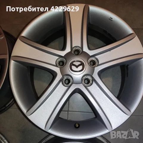 Оригинални алуминиеви джанти Мазда 16 цола., снимка 3 - Гуми и джанти - 55994350