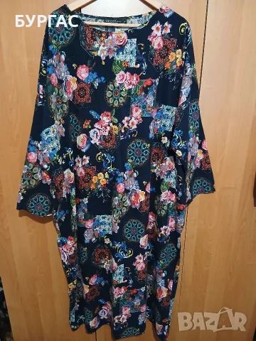 4xl ЦВЕТНА РОКЛЯ ЗА ПРОЛЕТ И ЕСЕН,запазена,, снимка 2 - Рокли - 56057599