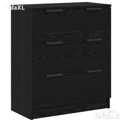 vidaXL Служебен шкаф 3 бр. Черния дъб 121 x 30 x 70 см, снимка 6 - Бюфети - 56146996