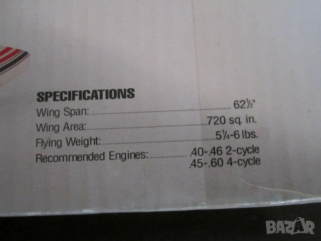 RC Cessna Hangar 9 62" 157 см. - с комплект двигател - ВСИЧКО Е ЧИСТО НОВО !, снимка 8 - Други спортове - 53022123