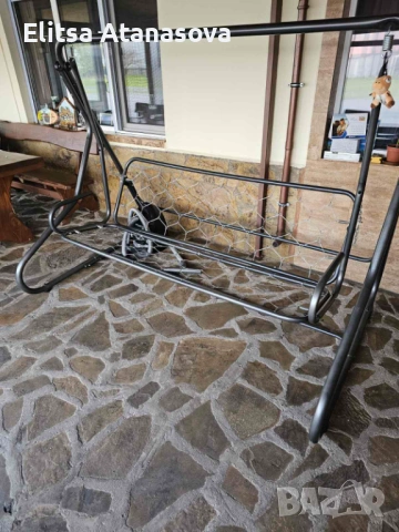 Градинска триместна люлка с функция легло, снимка 6 - Градински мебели, декорация  - 53044642