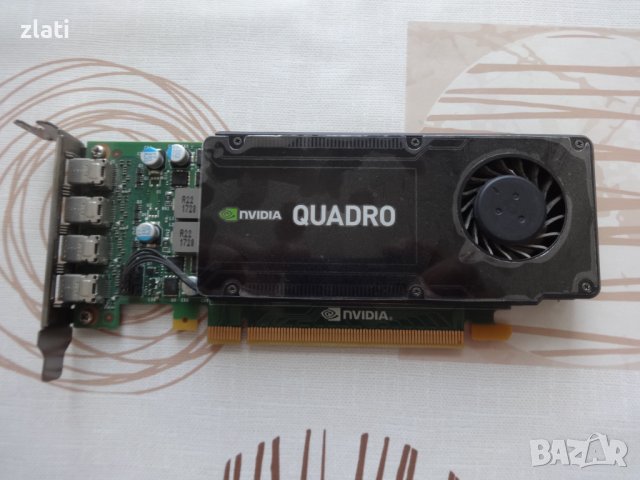 Професионална/геймърска видеокарта NVIDIA QUADRO K12000 4GB GDDR5 Low profile, снимка 1 - Видеокарти - 41340283