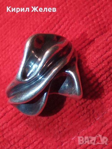 ДИЗАЙНЕРСКИ АРТ СРЕБЪРЕН КУХ ПРЪСТЕН ЛАКИРАНО СРЕБРО 925 ПРЕКРАСНА РЪЧНА МАЙСТОРСКА ИЗРАБОТКА 27305, снимка 2 - Пръстени - 36797587