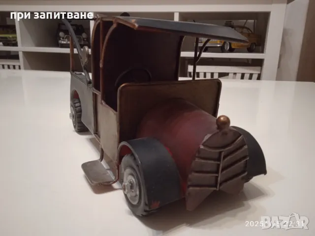 Стар метален мотоциклет и пикап пътна помощ, за декорация, големи, снимка 2 - Колекции - 48563310