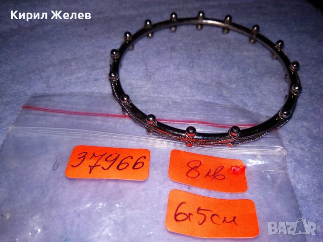 СРЕБРИСТА ВИНТИДЖ ГРИВНА от БЛАГОРОДНА НЕРЪЖДАЕМА СТОМАНА РЪЧНА ХУДОЖЕСТВЕНА ИЗРАБОТКА 37966, снимка 3 - Гривни - 40832145