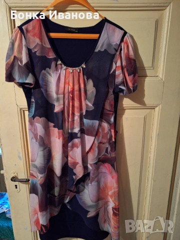 Рокли трико и шифон, снимка 2 - Рокли - 51700312