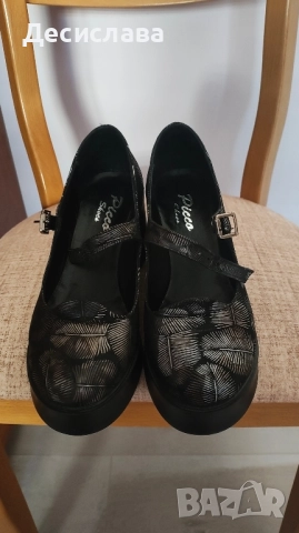 Дамски обувки с дебел ток , снимка 3 - Дамски обувки на ток - 52431071