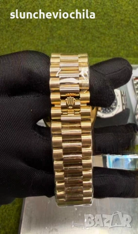 Часовник Rolex Day-Date 40 president 18k gold Baguette Diamond, снимка 4 - Мъжки - 53481401