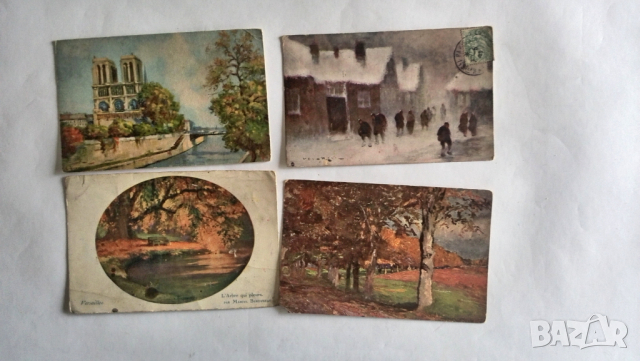 стари френски пощенски картички, снимка 11 - Филателия - 36338090