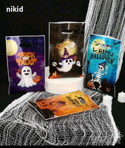 10 бр Торбички Хелоуин Halloween за сладки подарък рожден ден парти, снимка 3 - Други - 51360331