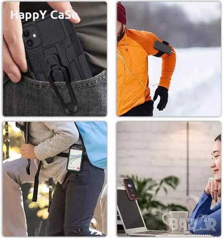 Samsung Galaxy A16 A55 A25 / WARRIOR Удароустойчив кейс калъф гръб с щипка и стойка, снимка 12 - Калъфи, кейсове - 44568545