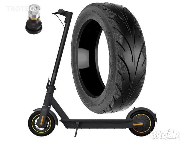 Безкамерна гума 60/70-6.5 с гел и прав вентил за Ninebot Max G30
