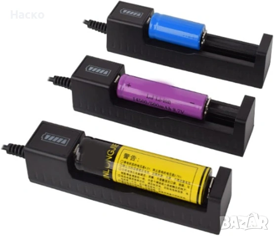 Универсално USB зарядно за Li-ion батерии 3.7V, снимка 2 - Друга електроника - 53465348