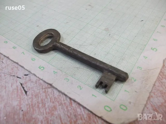 Ключ стар бронзов за брава, снимка 3 - Други ценни предмети - 47779374