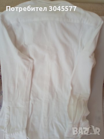 Риза Блуза бяла размер М, памук, снимка 5 - Ризи - 42620504