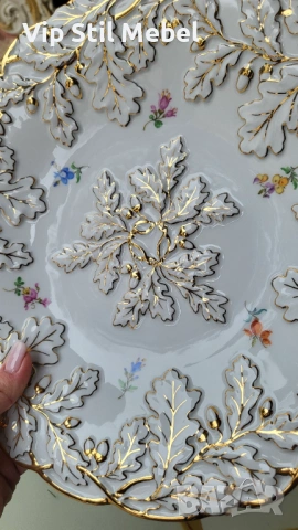 Колекционерска порцеланова купа Meissen , снимка 3 - Антикварни и старинни предмети - 53558359