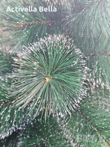 Коледна елха с бели заскрежени връхчета. С пластмасова стойка за 60 и 90см, всички останали са с мет, снимка 6 - Декорация за дома - 52590552