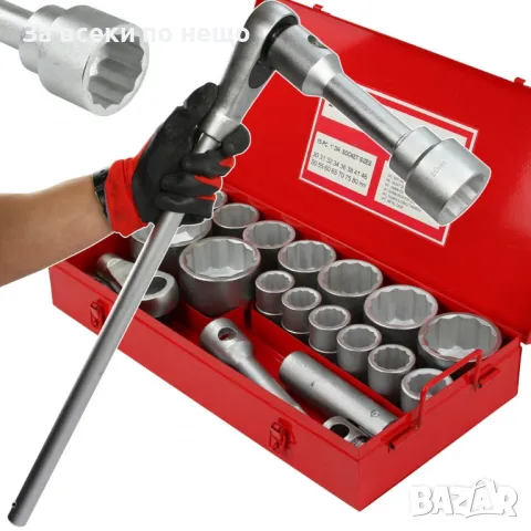 Гедоре 1″ 12-стенно 30 – 80 мм 21 части Mar-Pol