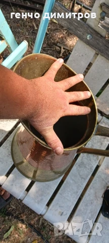 голяма бронзова кана , снимка 8 - Антикварни и старинни предмети - 51345386