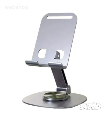 Метална Поставка за телефон, регулируема по височина, накланяне и завъртане, снимка 3 - Селфи стикове, аксесоари - 49217881