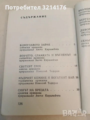 Приказки на съветските народи. Том 1: Вкамененият княз – Сборник, снимка 3 - Детски книжки - 51273144