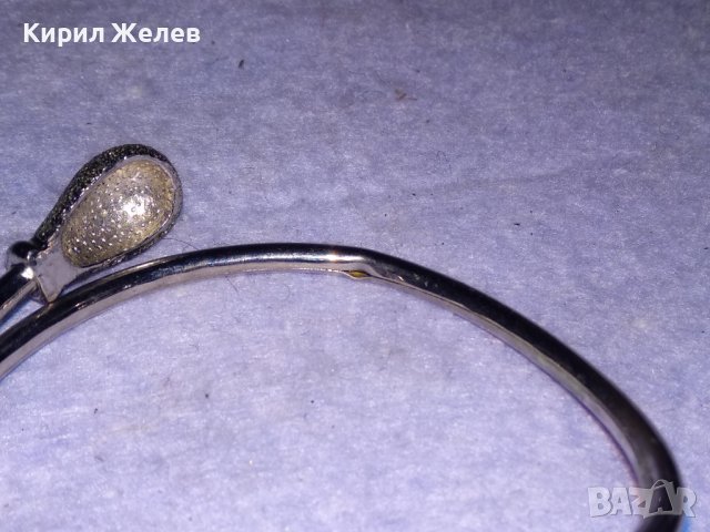 СТИЛНА МЕДНА НИКЕЛИРАНА СРЕБРИСТА РЕТРО СТИЛ ГРИВНИЧКА Тип ТОРКВА 6839, снимка 8 - Гривни - 41281158