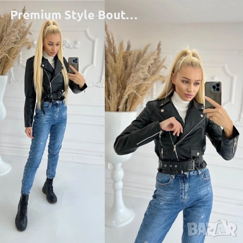 кожено яке , снимка 2 - Якета - 53721635