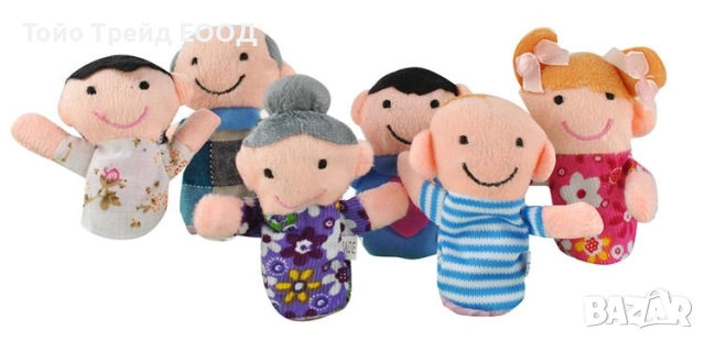 Куклен театър за пръсти-6 броя, снимка 3 - Плюшени играчки - 52747308