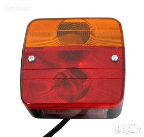 Комплект от 2 броя Универсални стопове с магнит и кабели 7.5 метра за ремарке, колесар, тир Е4 12V, снимка 2 - Аксесоари и консумативи - 40495016