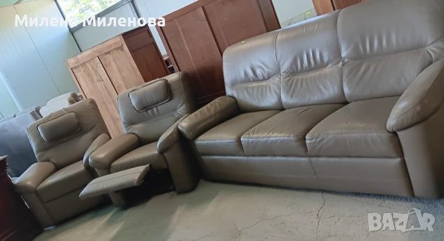 Холна гарнитура - диван тройка и два фотьойла , снимка 1