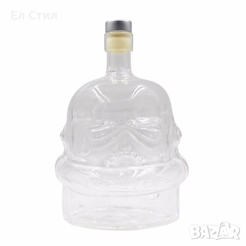 Стъклена бутилка шише Star Wars Stormtrooper - Стар уорс Артикул, снимка 4 - Други стоки за дома - 53866646