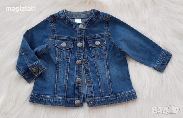 Бебешко дънково яке - размер 9 месеца , снимка 9 - Бебешки якета и елеци - 42289388