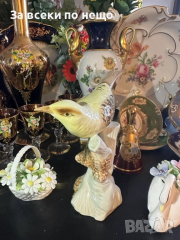 Royal Dux Czechoslovakia Circa 1955 - прекрасна птица изработена с много класа и стил Код P1894, снимка 5 - Декорация за дома - 53332271