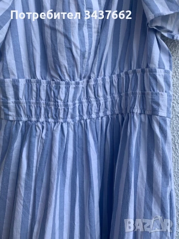 Рокля  елегантна памук с джобове, снимка 3 - Рокли - 50837405