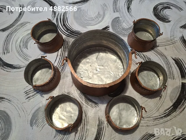 Комплект стари менчета, снимка 3 - Антикварни и старинни предмети - 55849247