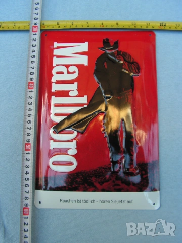 Рекламен, метален 3D плакет MARLBORO, снимка 12 - Други ценни предмети - 53580058