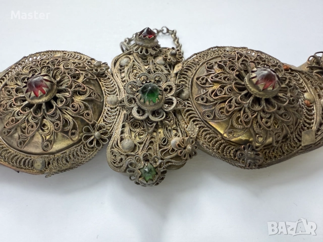 Стара сребърна Гръцка павта, снимка 2 - Антикварни и старинни предмети - 52611134