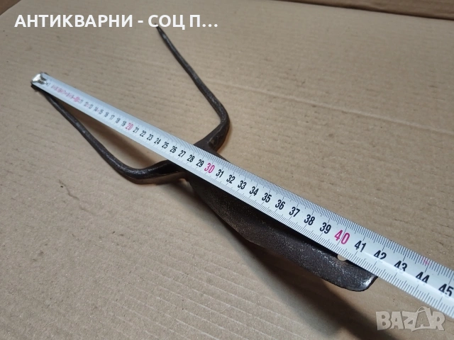 Стара Кована Двурога Вила. / НОМЕР 1689., снимка 6 - Антикварни и старинни предмети - 53789172