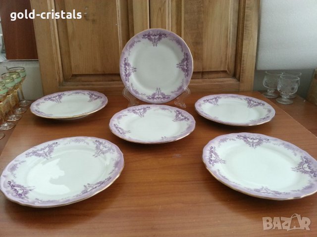 Стар български порцелан чинии, снимка 2 - Антикварни и старинни предмети - 33961726