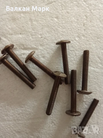 Декоративни немагнитни болтове M6x40 с месингово покритие | Внос от Германия | 0,15 лв./бр., снимка 5 - Железария - 51181935