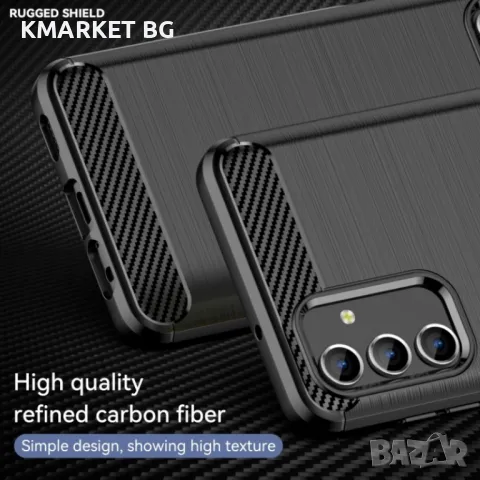 Samsung Galaxy M13 5G Удароустойчив Carbon Fiber Калъф и Протектор, снимка 6 - Калъфи, кейсове - 48516078