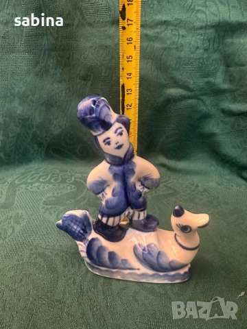 Порцеланови руски фигури/статуетки Гжел (Гжель), снимка 5 - Други ценни предмети - 52038342