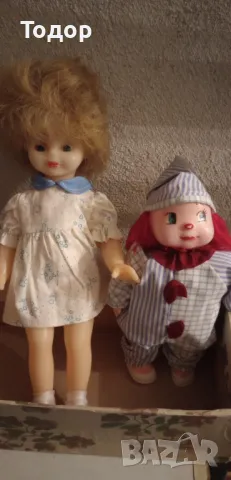 ретро Кукла момиче кукла клоун бързовар часовник Алфа Електроника  сервизи